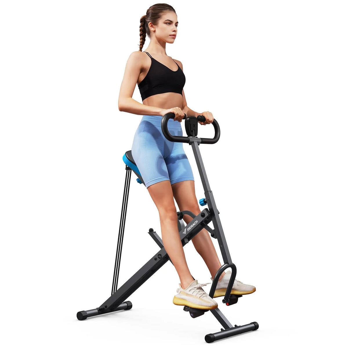 2 in 1 Squat Rowing Machine