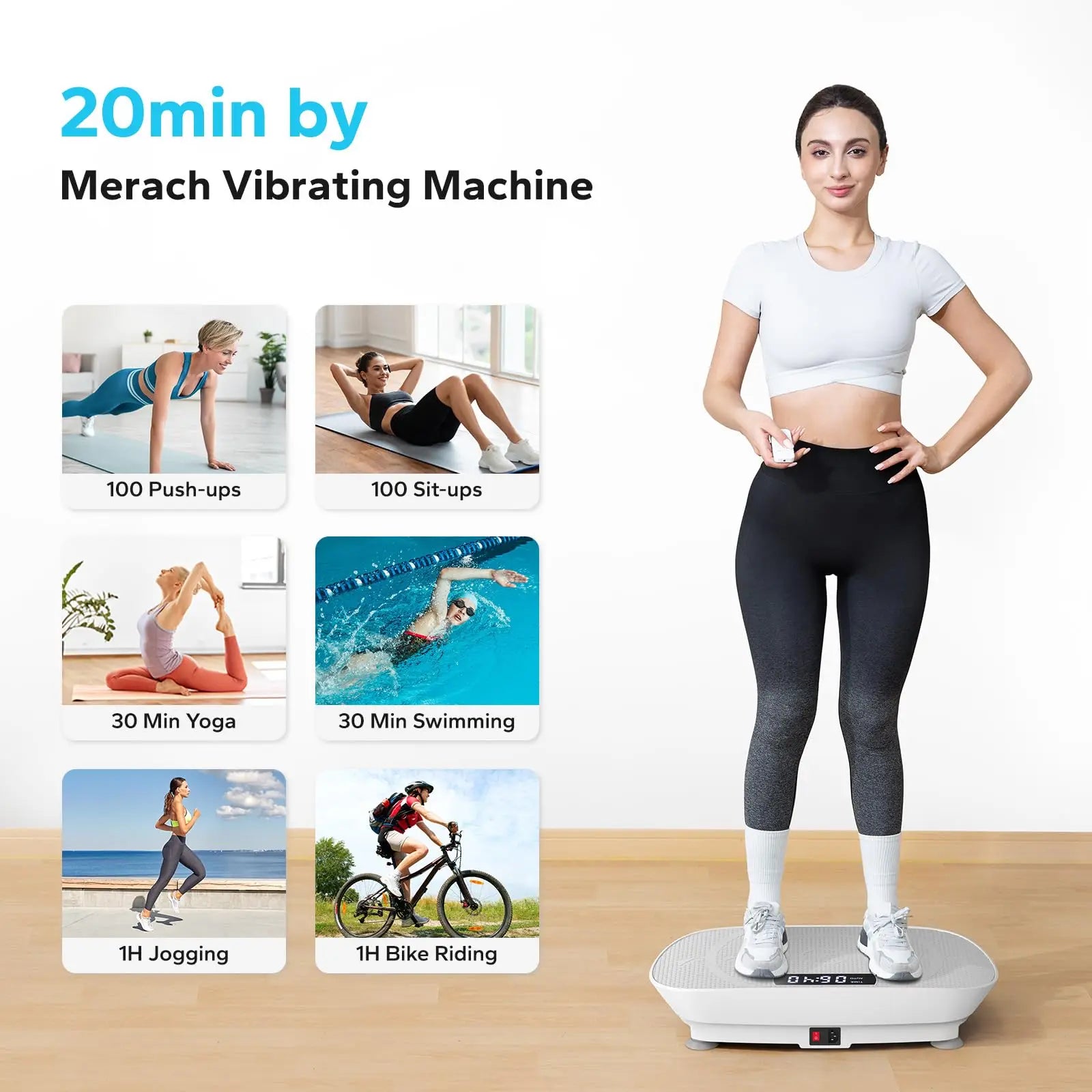 Vibration Plate Exercise Machine Whole Body Workout