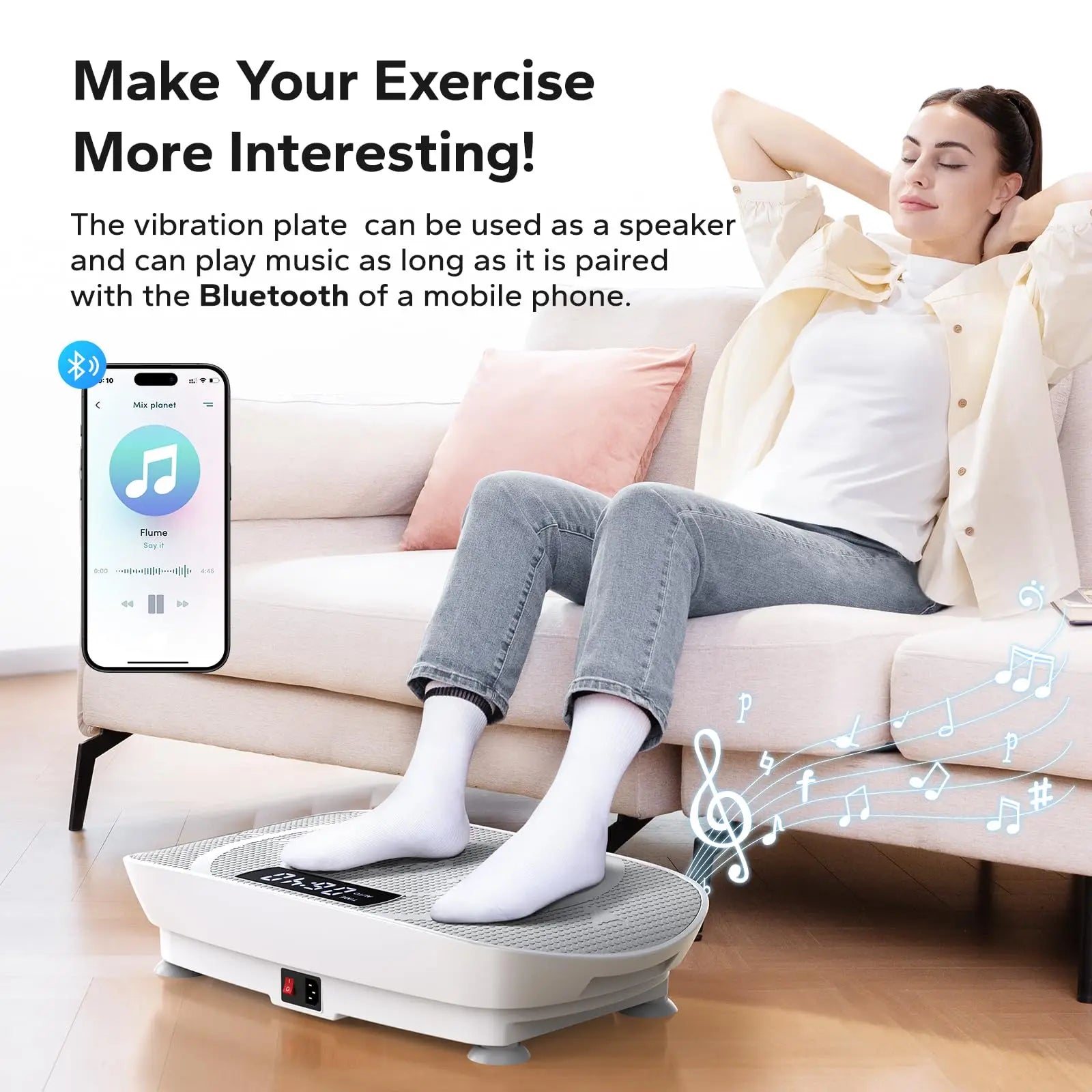 Vibration Plate Exercise Machine Whole Body Workout