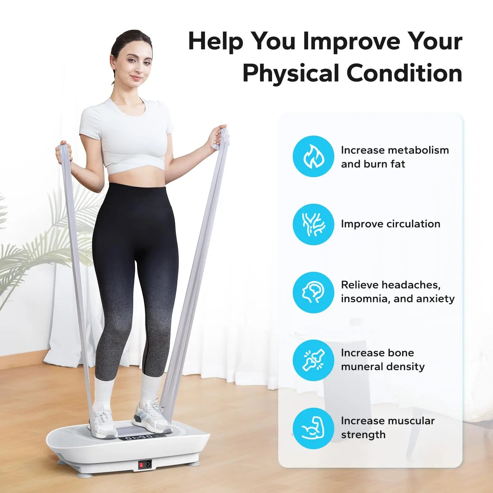 Vibration Plate Exercise Machine Whole Body Workout