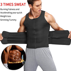 Men Waist Trainer Sauna Vest Fitness Corset