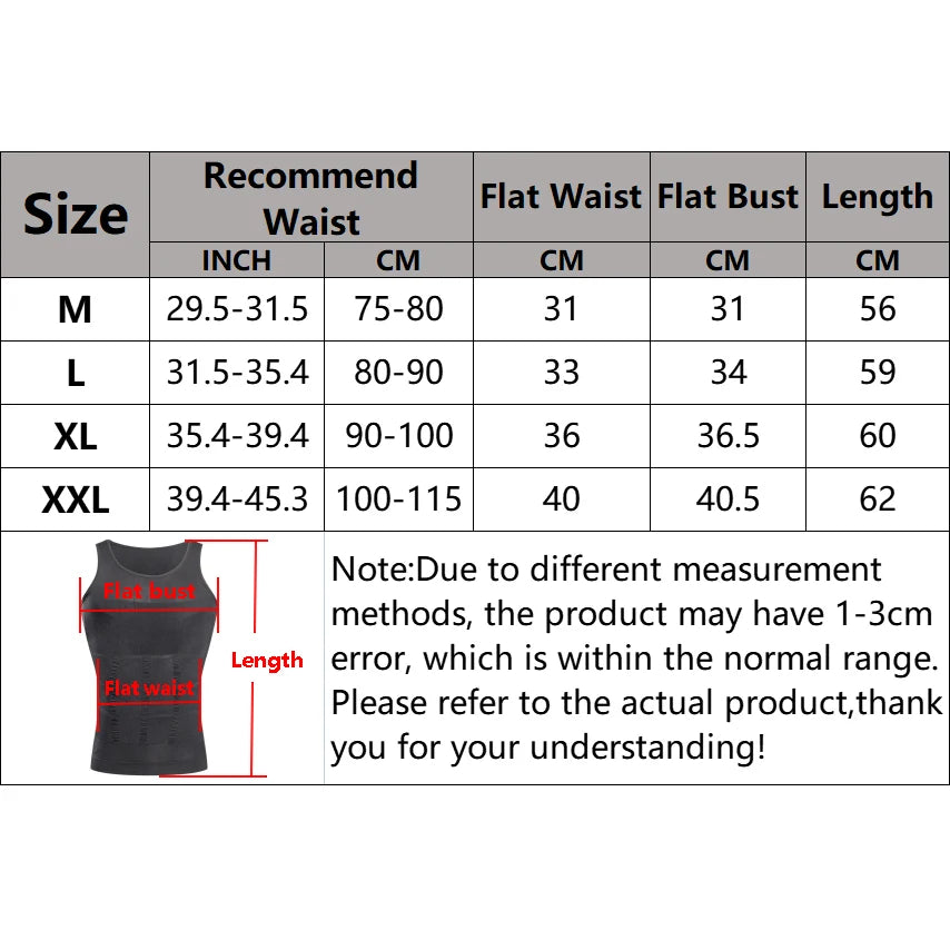 Mens Shirt Slimming Body Shaper