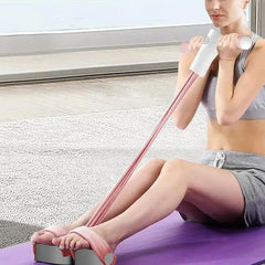 Pedal Puller Resistance Rope with Counting & Voice Function