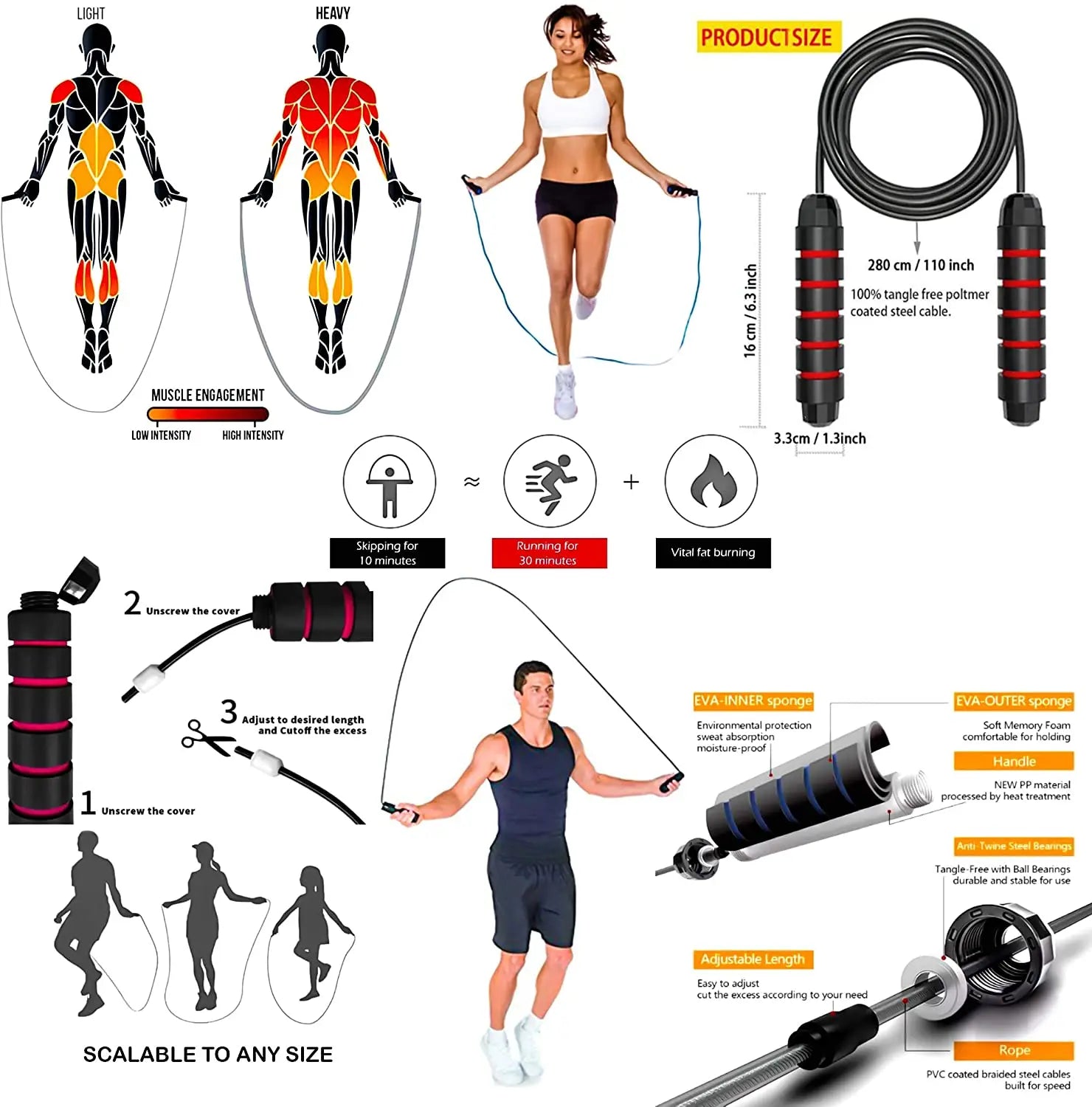 Fitness Exercises Resistance Bands Set