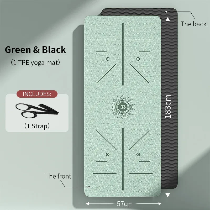 Yoga Mat Eco Friendly Fitness Exercise Mat