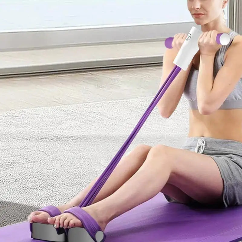 Pedal Puller Resistance Rope with Counting & Voice Function